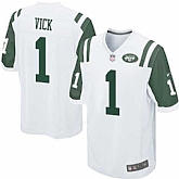 Nike Men & Women & Youth Jets #1 Vick White Team Color Game Jersey,baseball caps,new era cap wholesale,wholesale hats